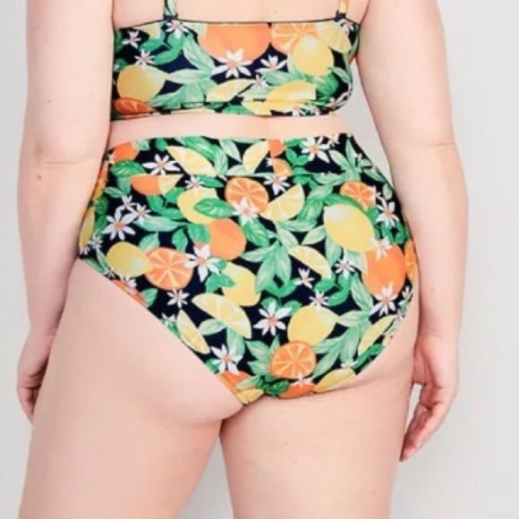 NWT! Fresh Squeezed Fun High-Waisted Cross-Front Bikini Swim Bottoms - Multiple💎 - Picture 6 of 7